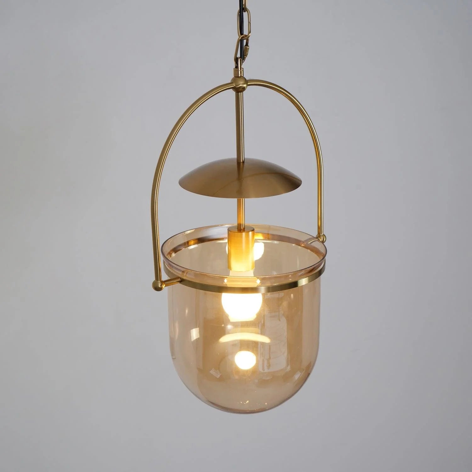Lampe à Suspension Vintage en Verre