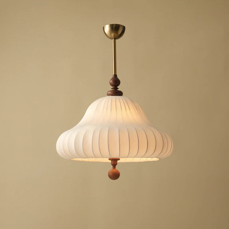 Lampe à suspension en tissu pétale oriental