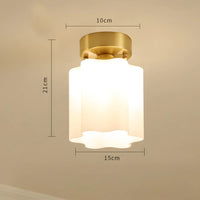 Moderne enkel korridor dekorativ glasloftslampe