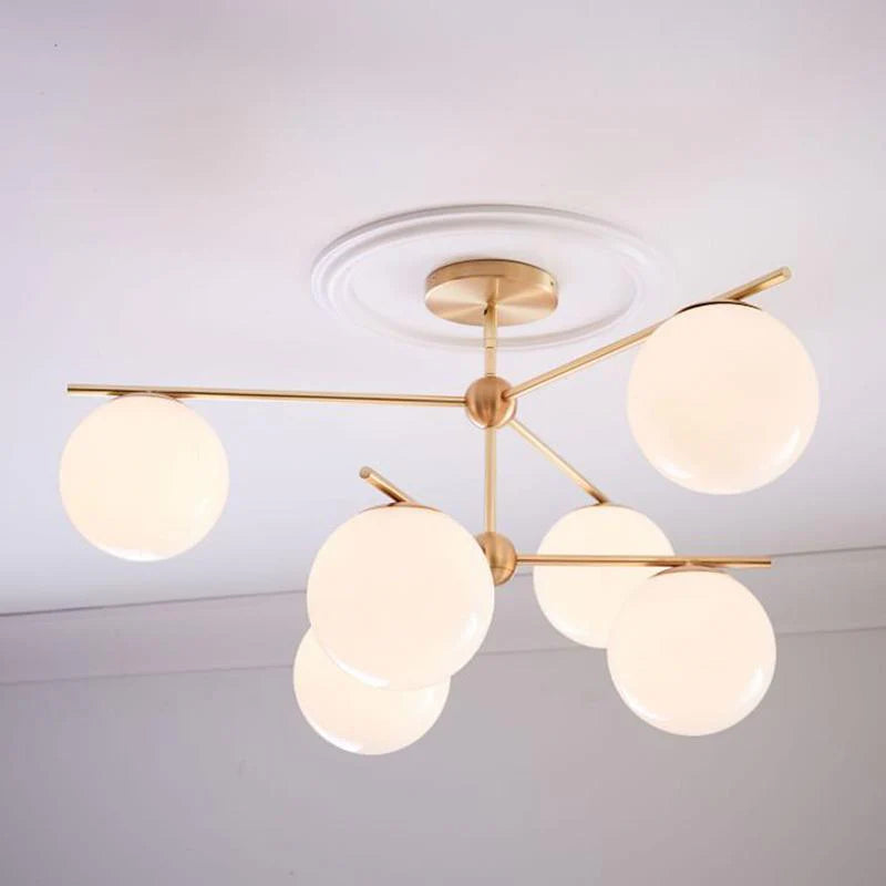 Lampadario a stelo orbitale