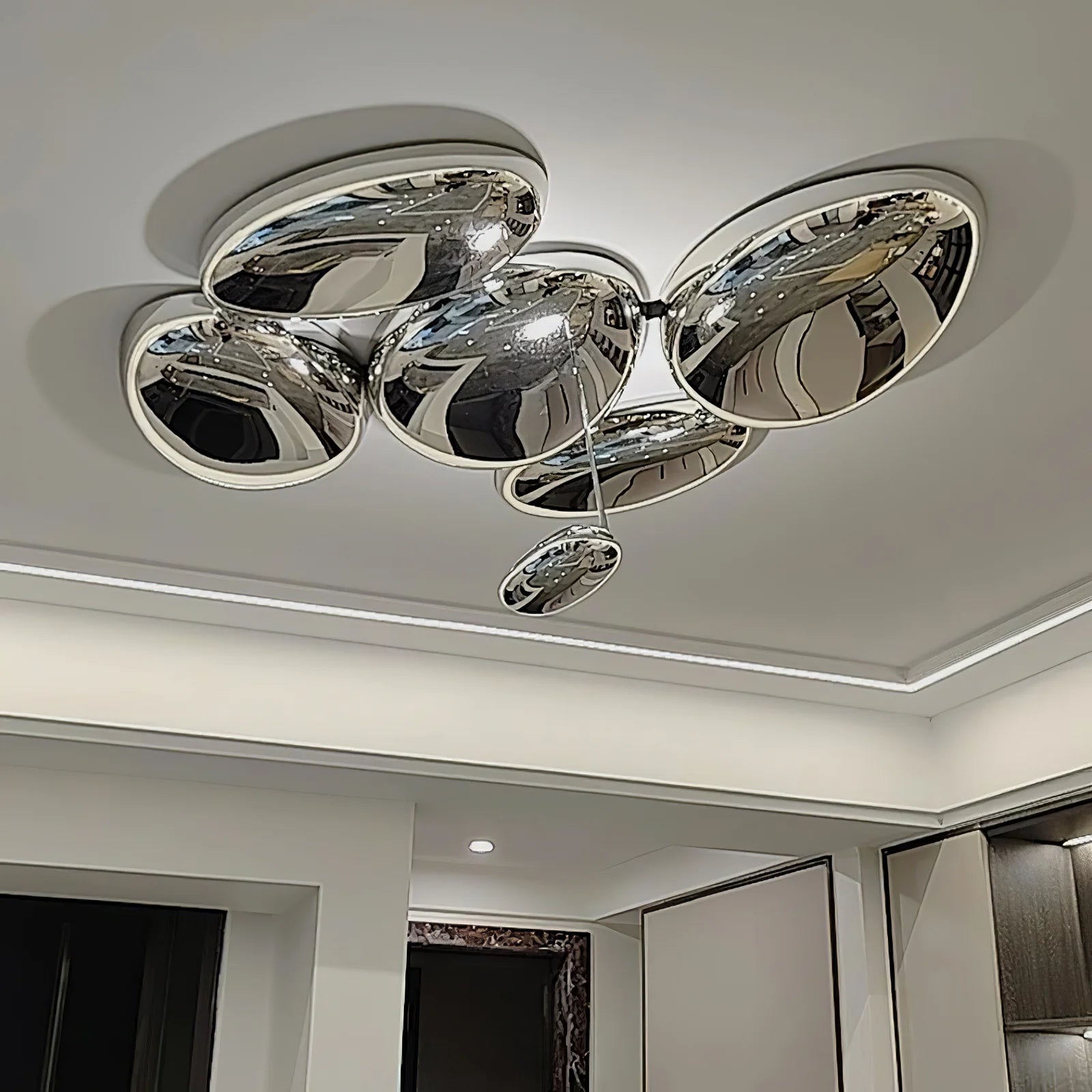 Trendy Pebble Metal Ceiling Light