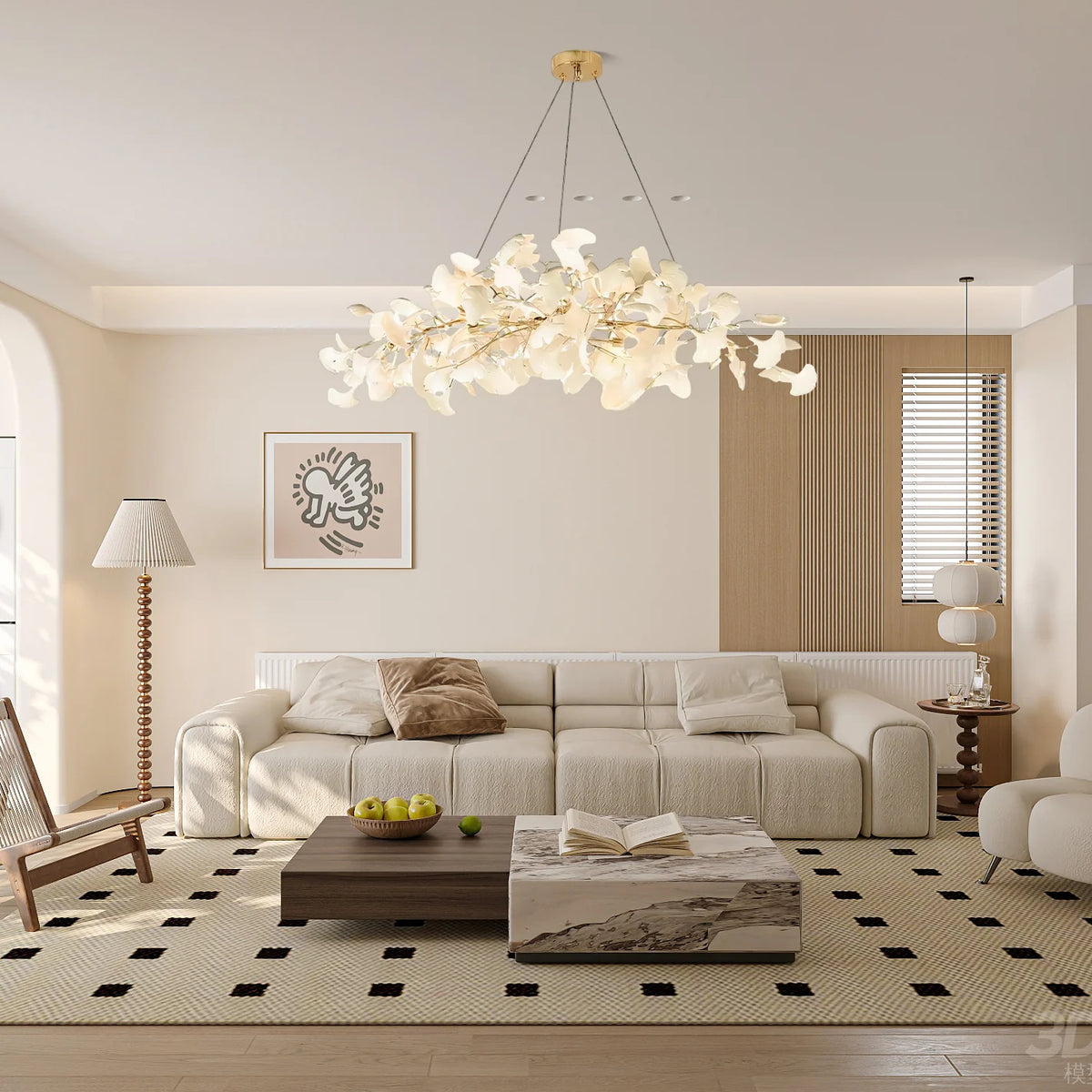Ginkgo Bloom Chandelier