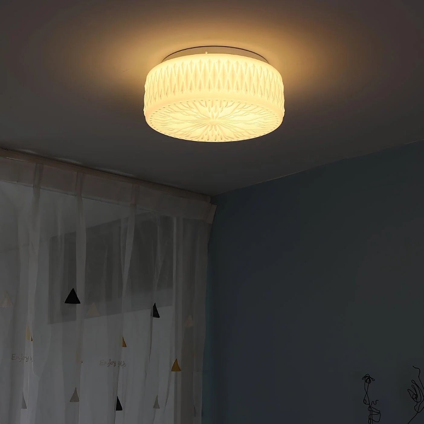 Constellation Round-Hewing Glass Ceiling Light