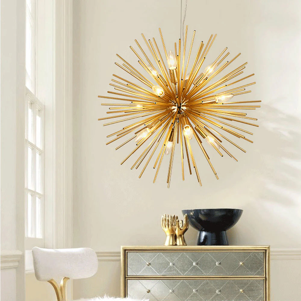 Medieval Metal Dandelion Chandelier