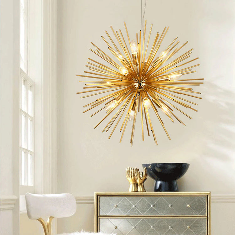 Medieval Metal Dandelion Chandelier