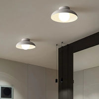 Minimalist Metal Semi Flush Light