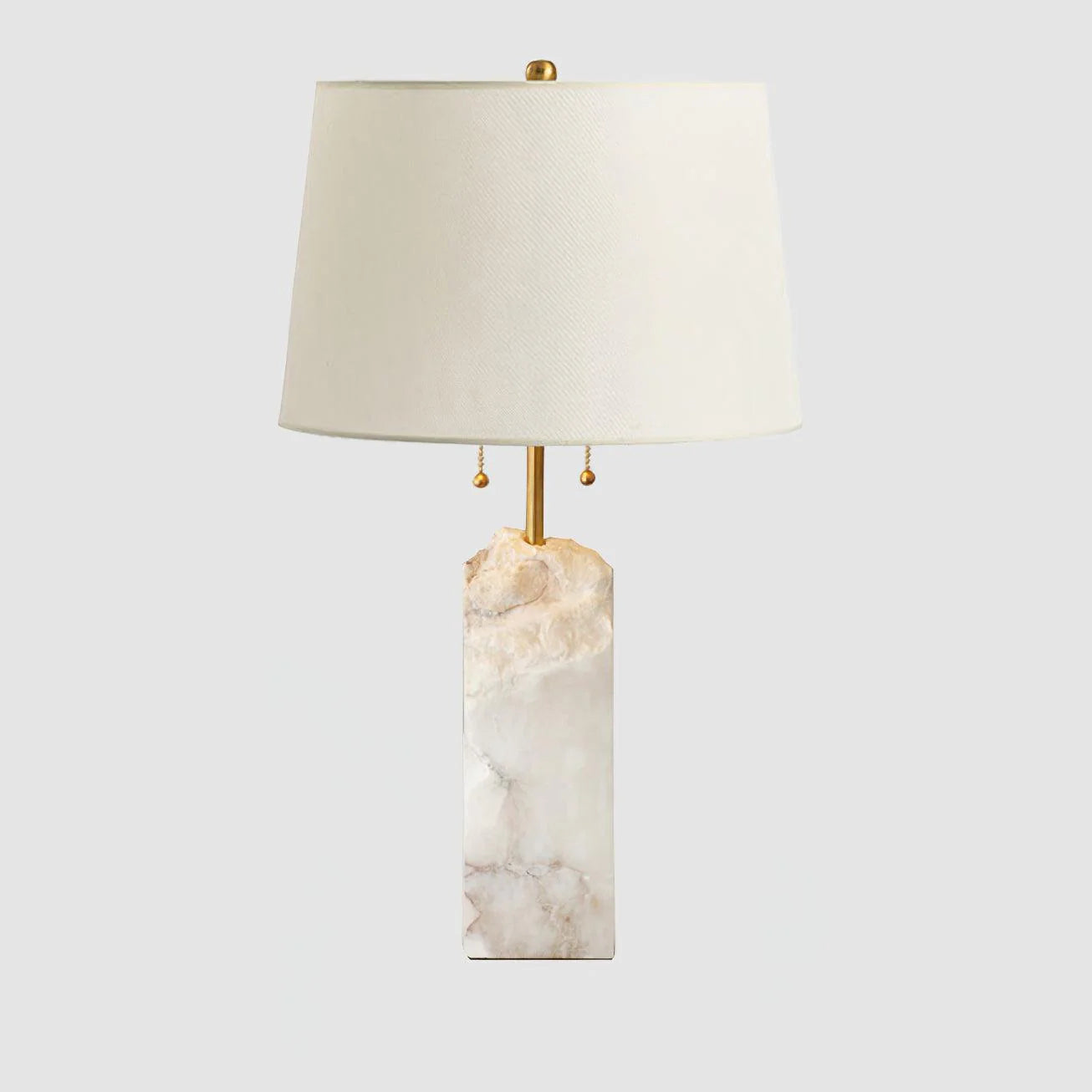 Modern Rectangular Alabaster Table Lamp