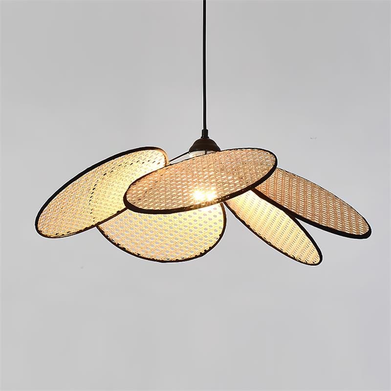 Lampada a sospensione Bloom in rattan