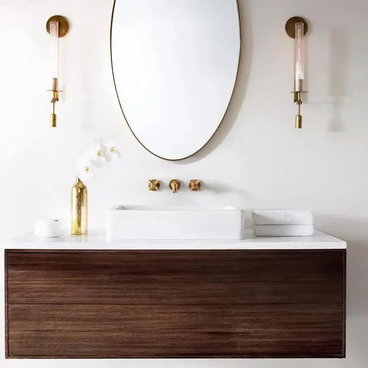 Vintage stearinlys glas væglampe