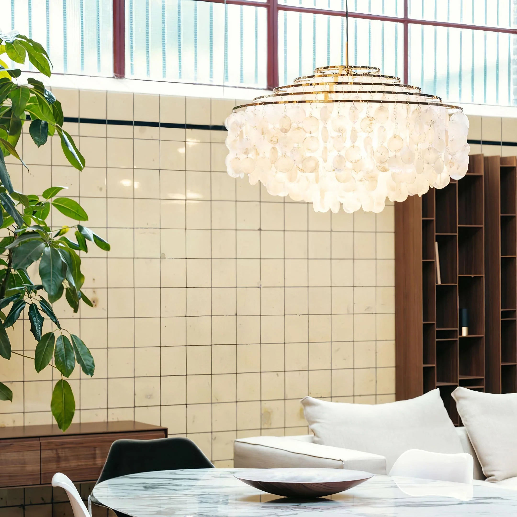 Lustre moderne en forme de nuage