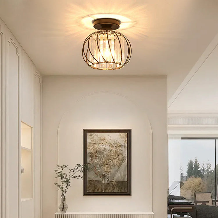 Moderne Nordisk Simple Globular Glas Pendel Light