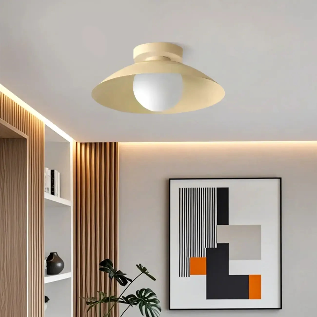 Plafoniera moderna rotonda minimale