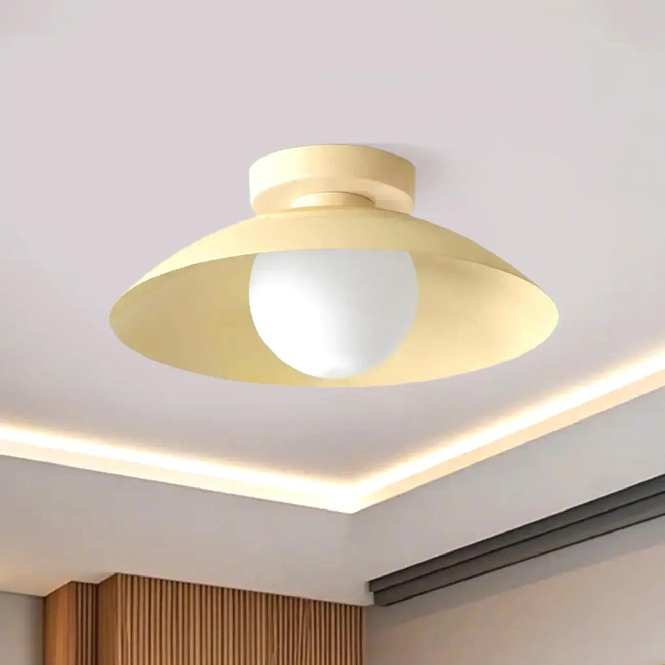 Plafoniera moderna rotonda minimale