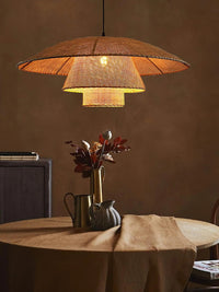 Boho Woven Sunhat Pendant Light