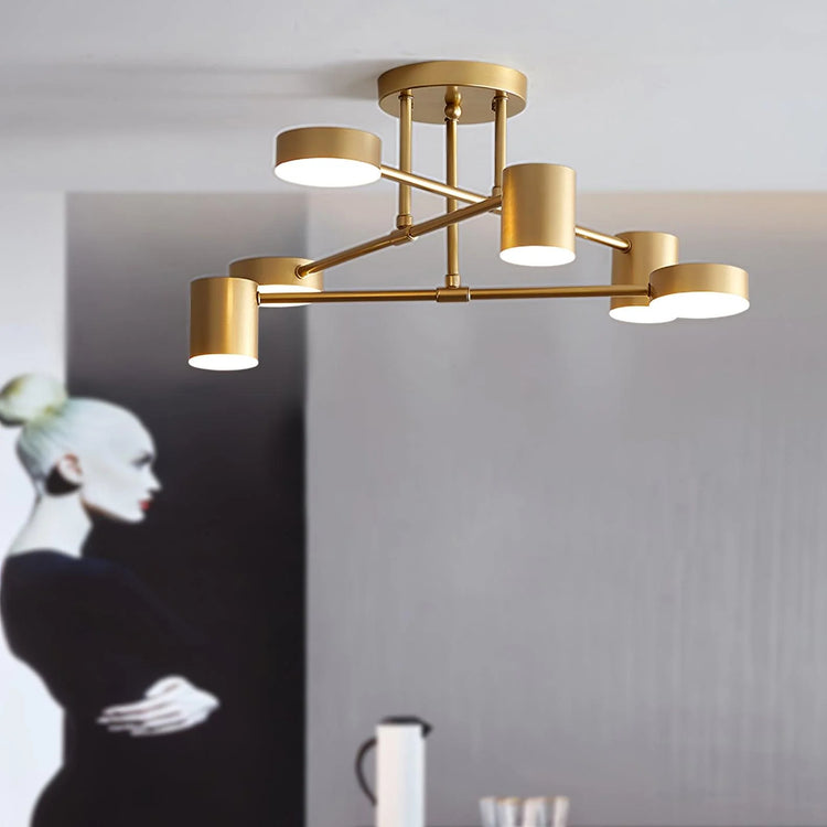 Novel Geometric Metal Ceiling Light