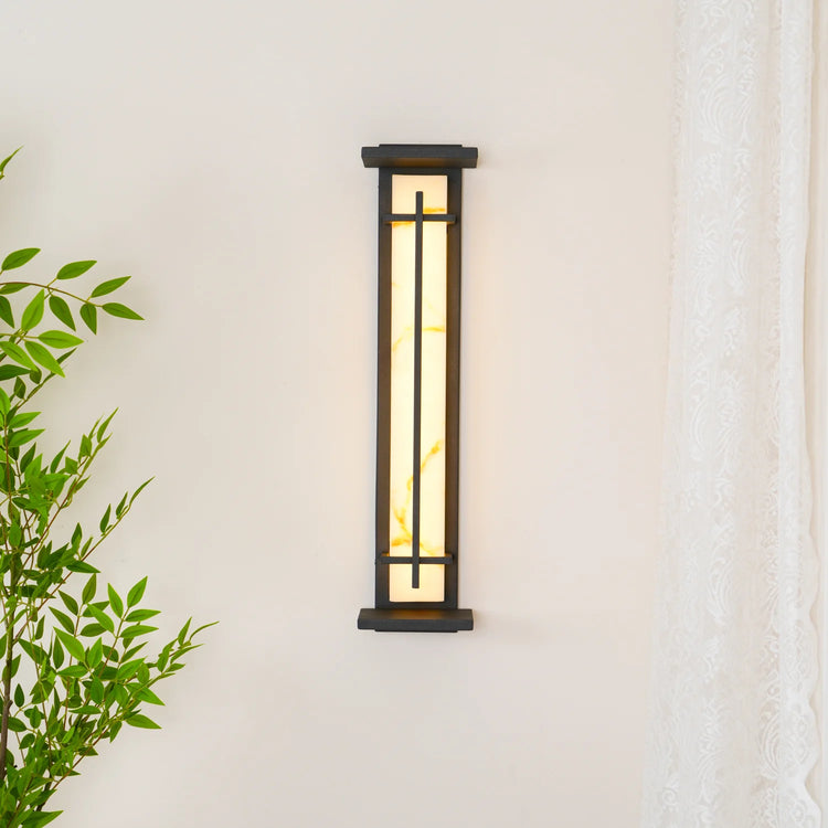 Retro Rectangular Frame Stainless Wall Light