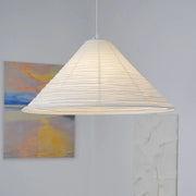Lampe suspendue en papier prisme Wabi-Sabi