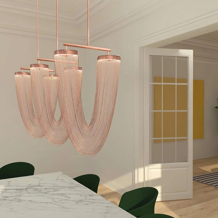 Elegant Drapery Pendant Light