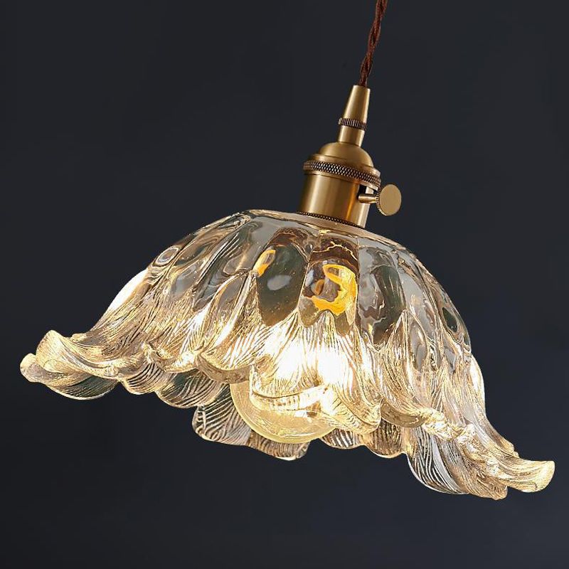 Nordic Amber Messing Glas Pendel
