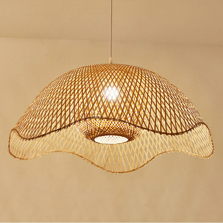 Stilfuld Wave Bamboo Pendel Light