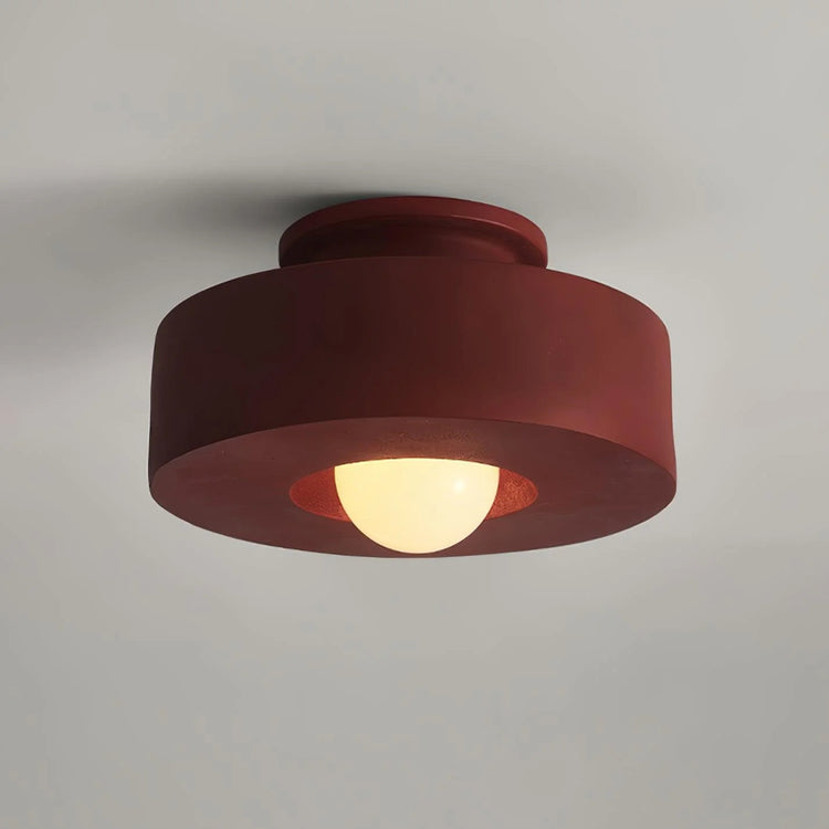 Contemporary Round Resin Ceiling Lamp