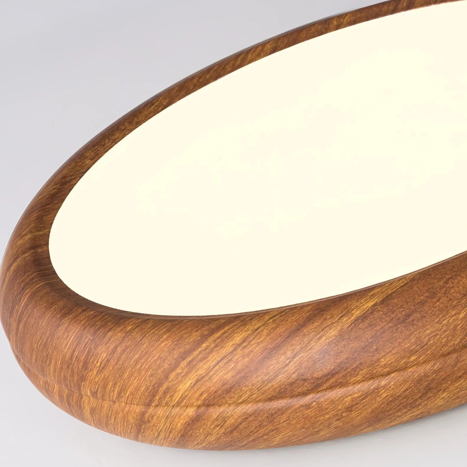 Plafoniera in legno impiallacciato