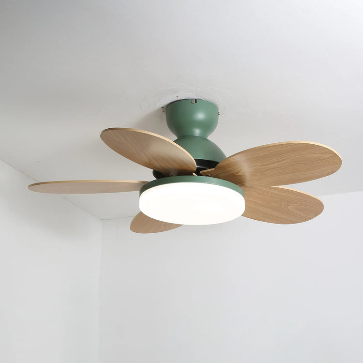 Farverigt PetalGlow Acrylic Fan Light
