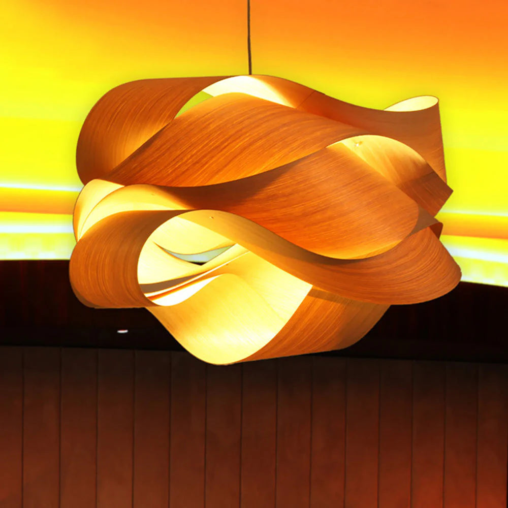 Rustiekmodern onregelmatig houten licht