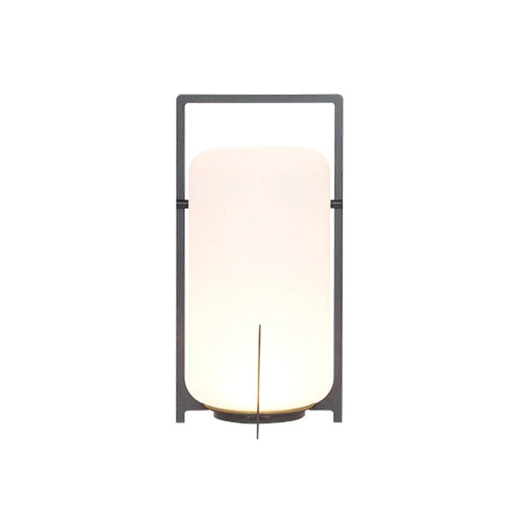 Minimalistisk rektangel glas bordlampe