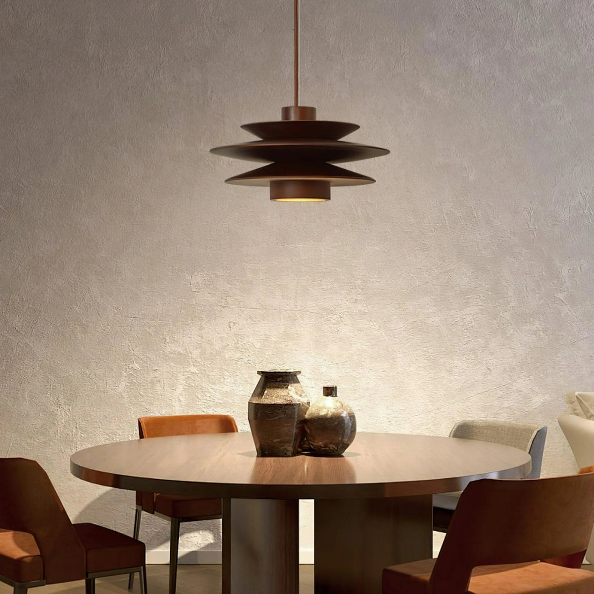 Wooden Cascade Pendant Light