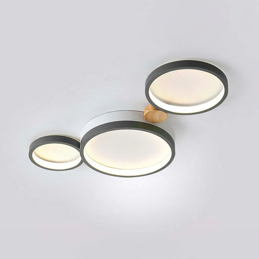 Plafonnier LED circulaire en fer artistique