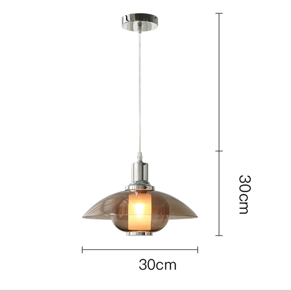 Modern Clear Glass Pendant Light