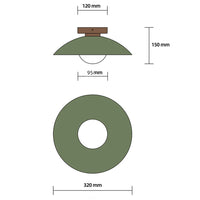 Modern minimaal ronde plafondlicht