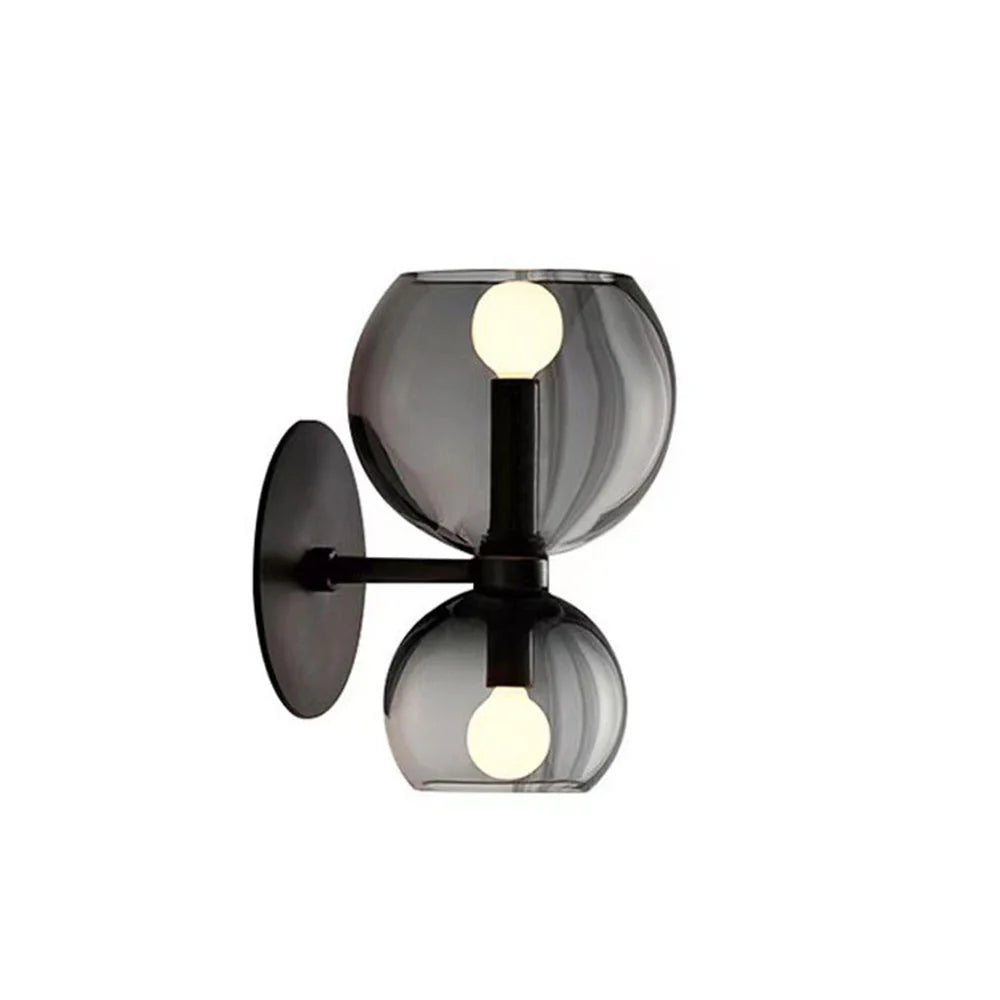 Applique murale ronde en verre tendance