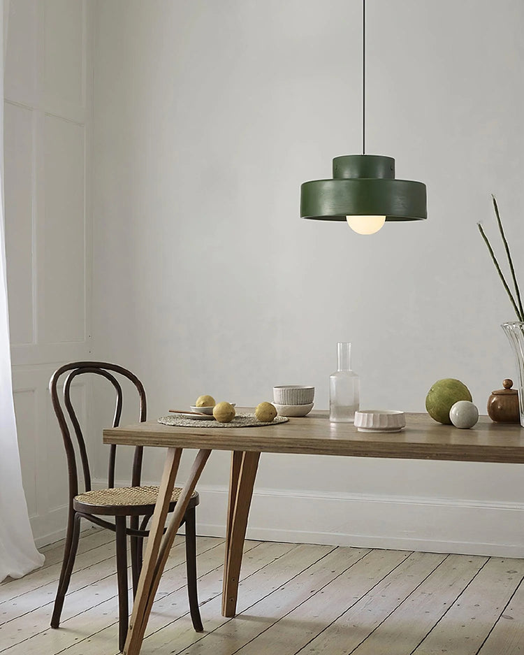 Contemporary Circle Resin Pendant Light