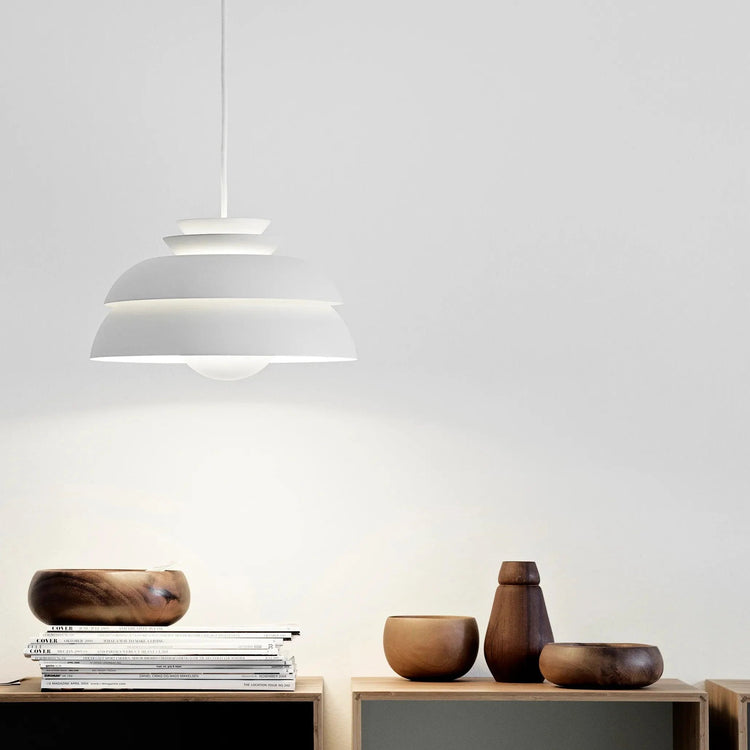 Stylish Sculptural Aluminum Pendant Light