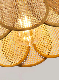 Rattan Blossom Pendant Light