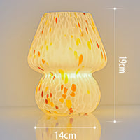 Retro kreativ glas svamp bordlampe