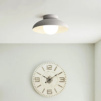 Minimalist Metal Semi Flush Light