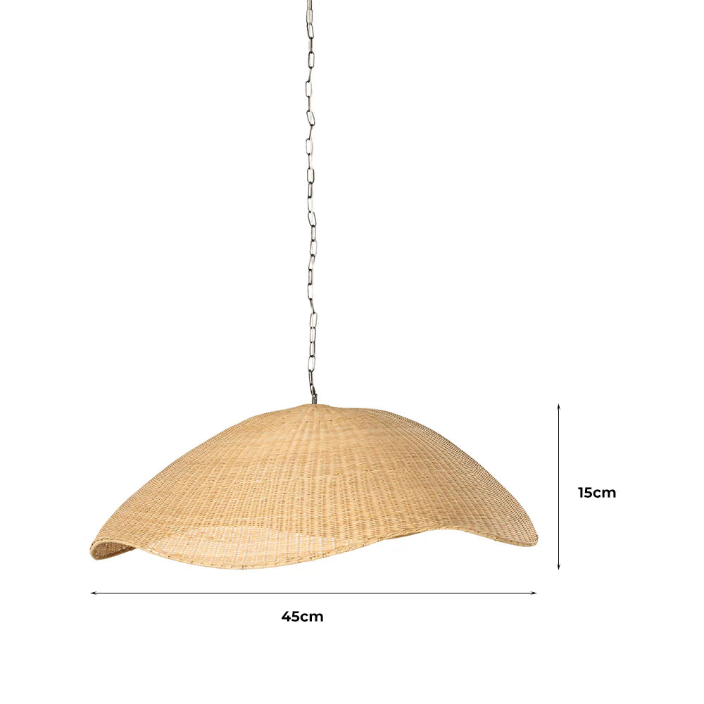 Handmade Minimal Rattan Pendant Light