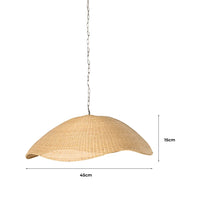 Handmade Minimal Rattan Pendant Light