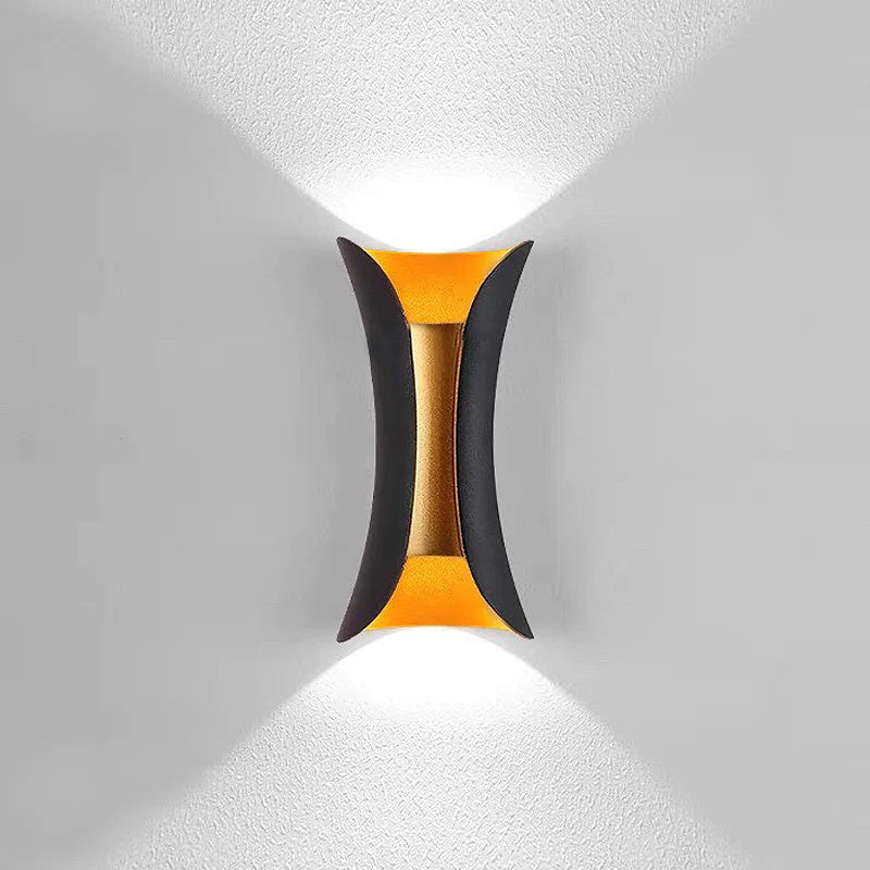 Applique murale extérieure moderne en aluminium irrégulier