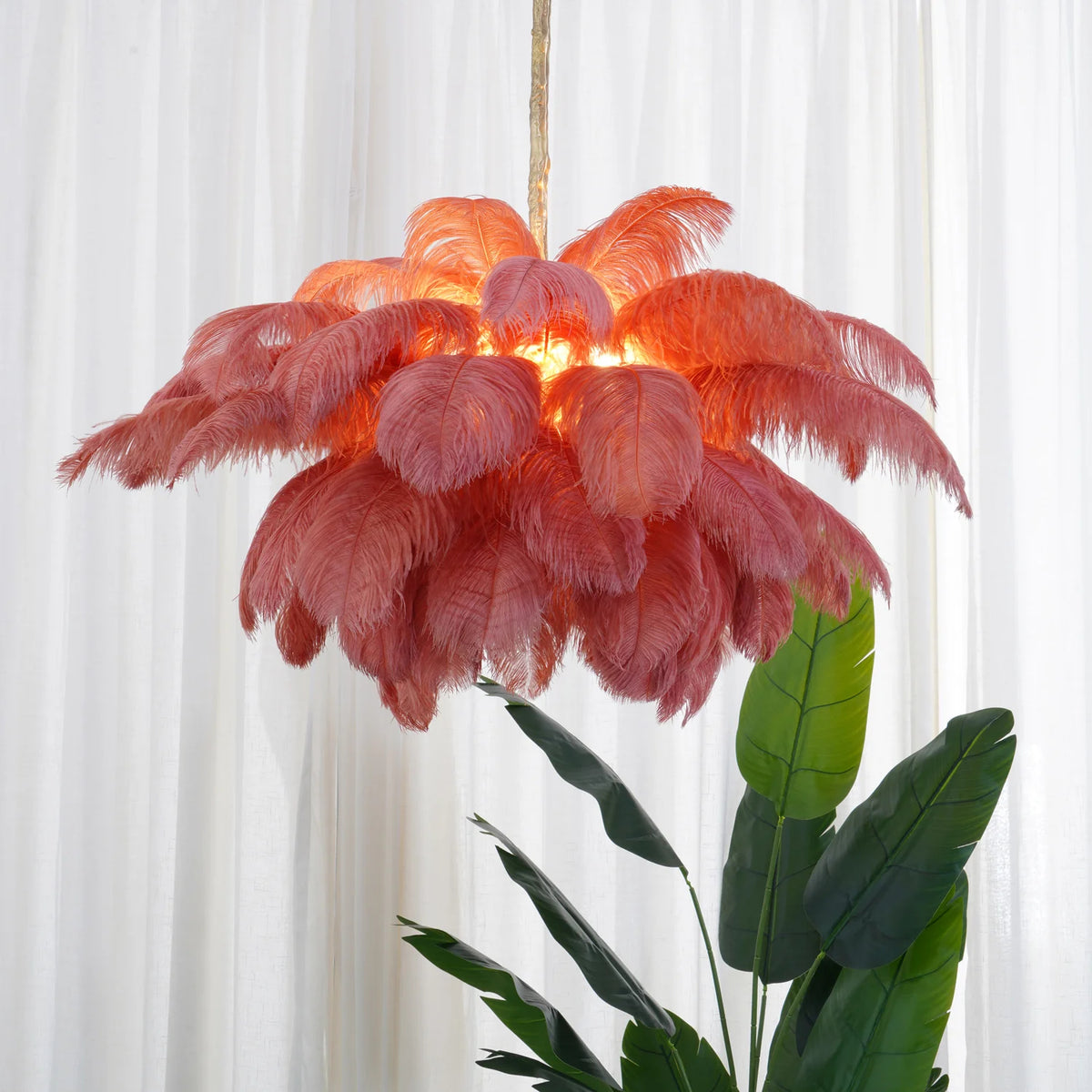 Plume de luxe lysekrone