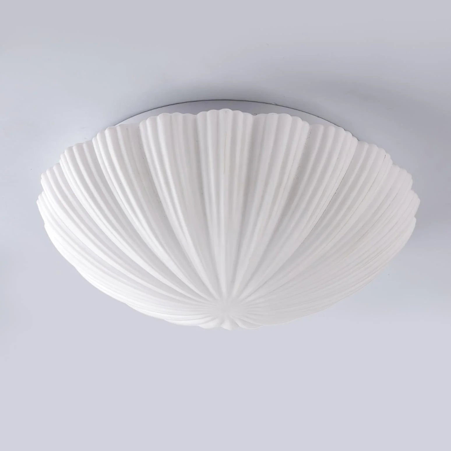 Plafonnier tendance en verre à coque ronde