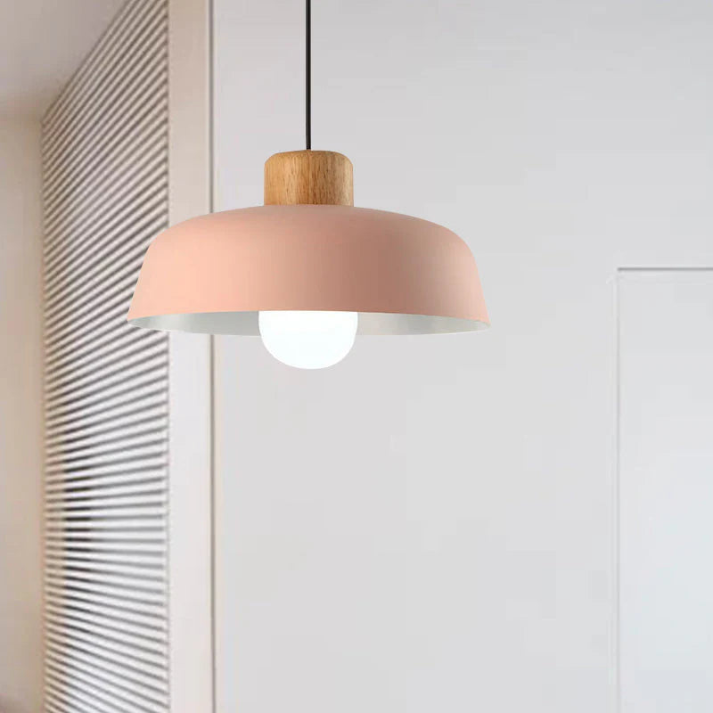 Lampe à suspension ronde moderne en métal