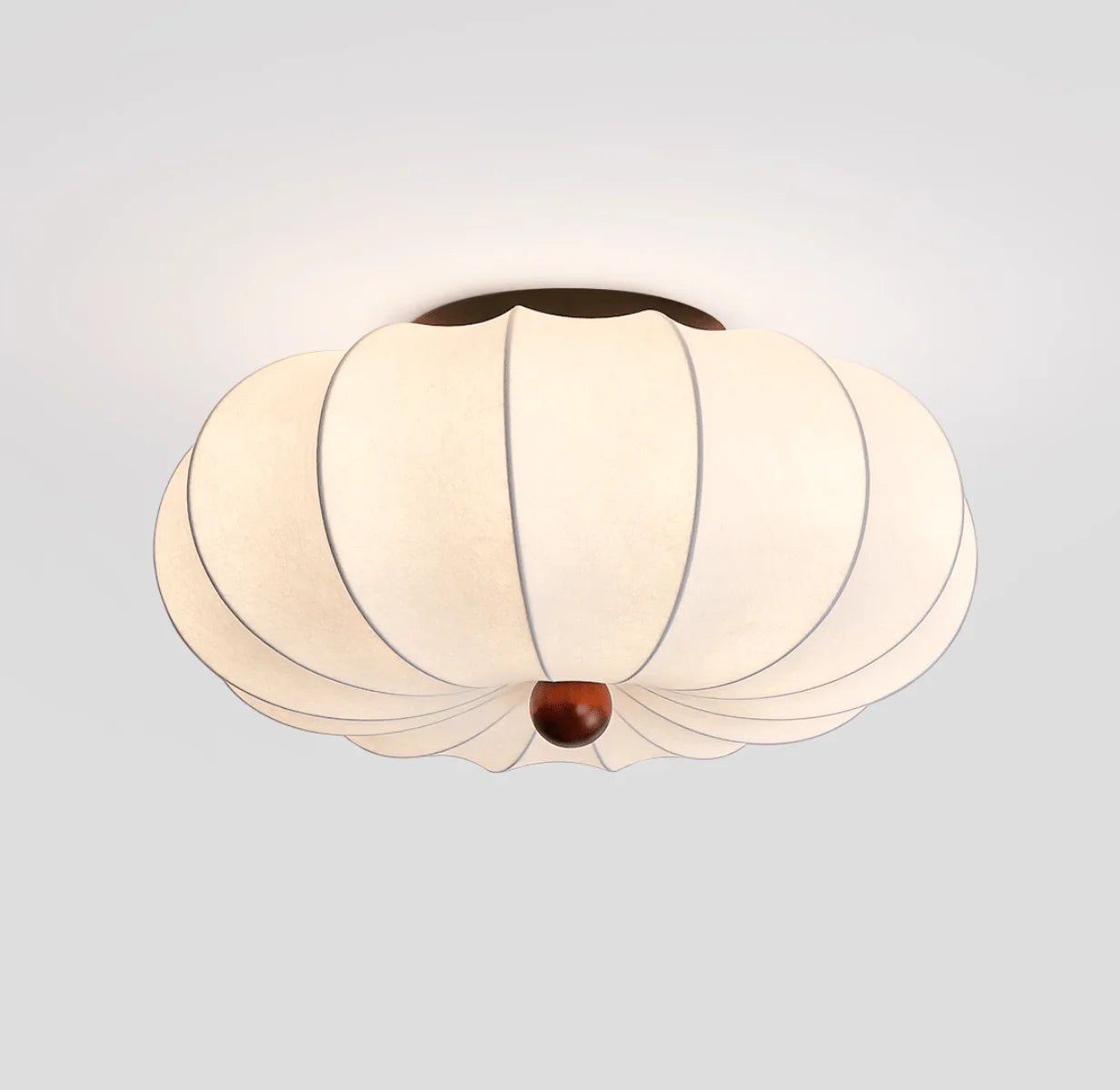 Trendy Round Silk Ceiling Light