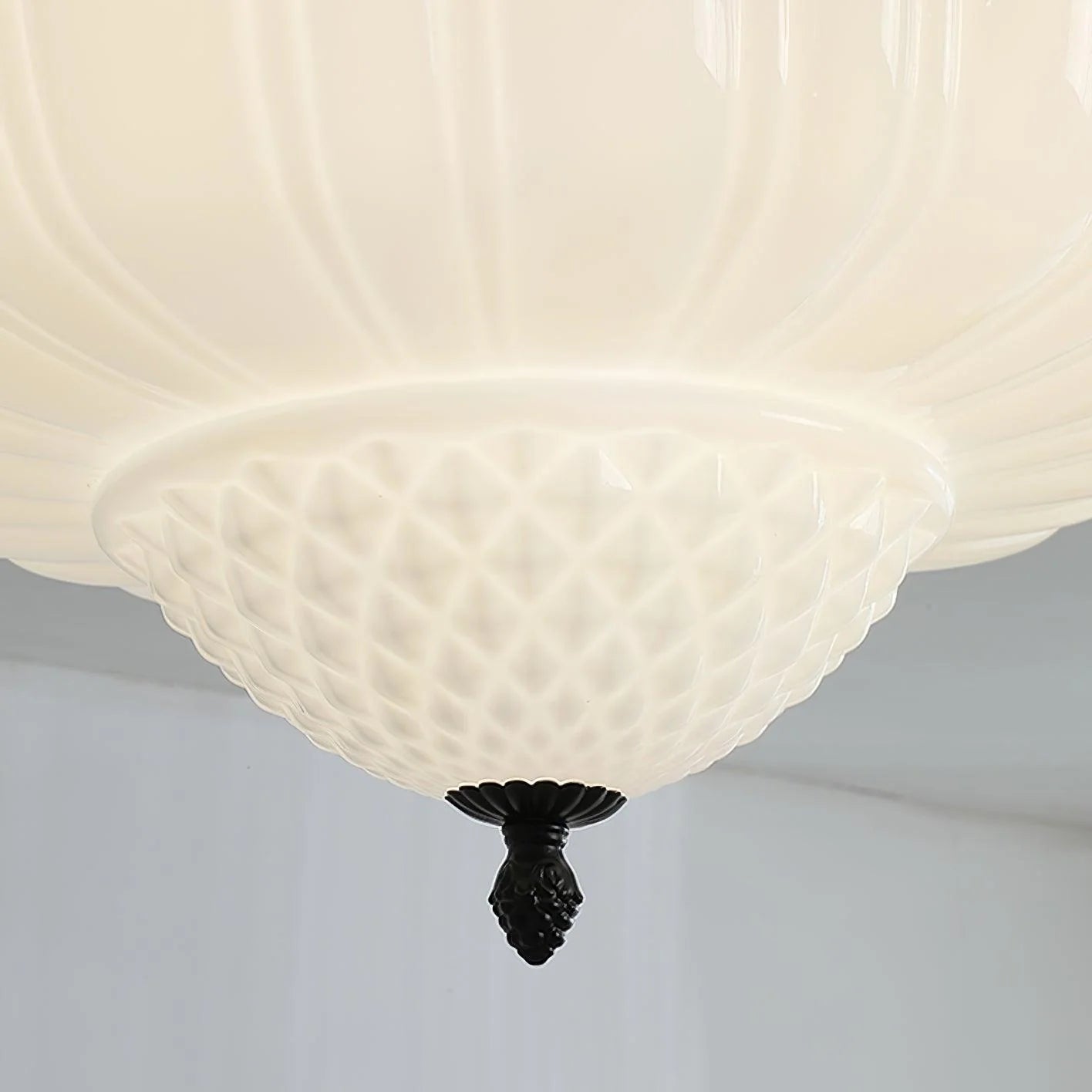 Classic Circular Glass Ceiling Light