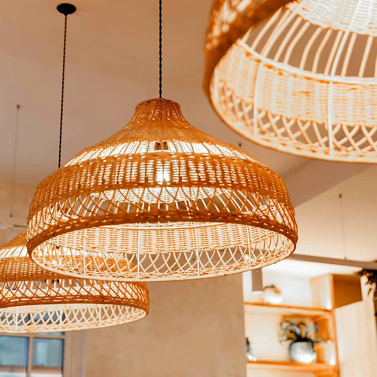 Coastal Weave Dome Pendant Light
