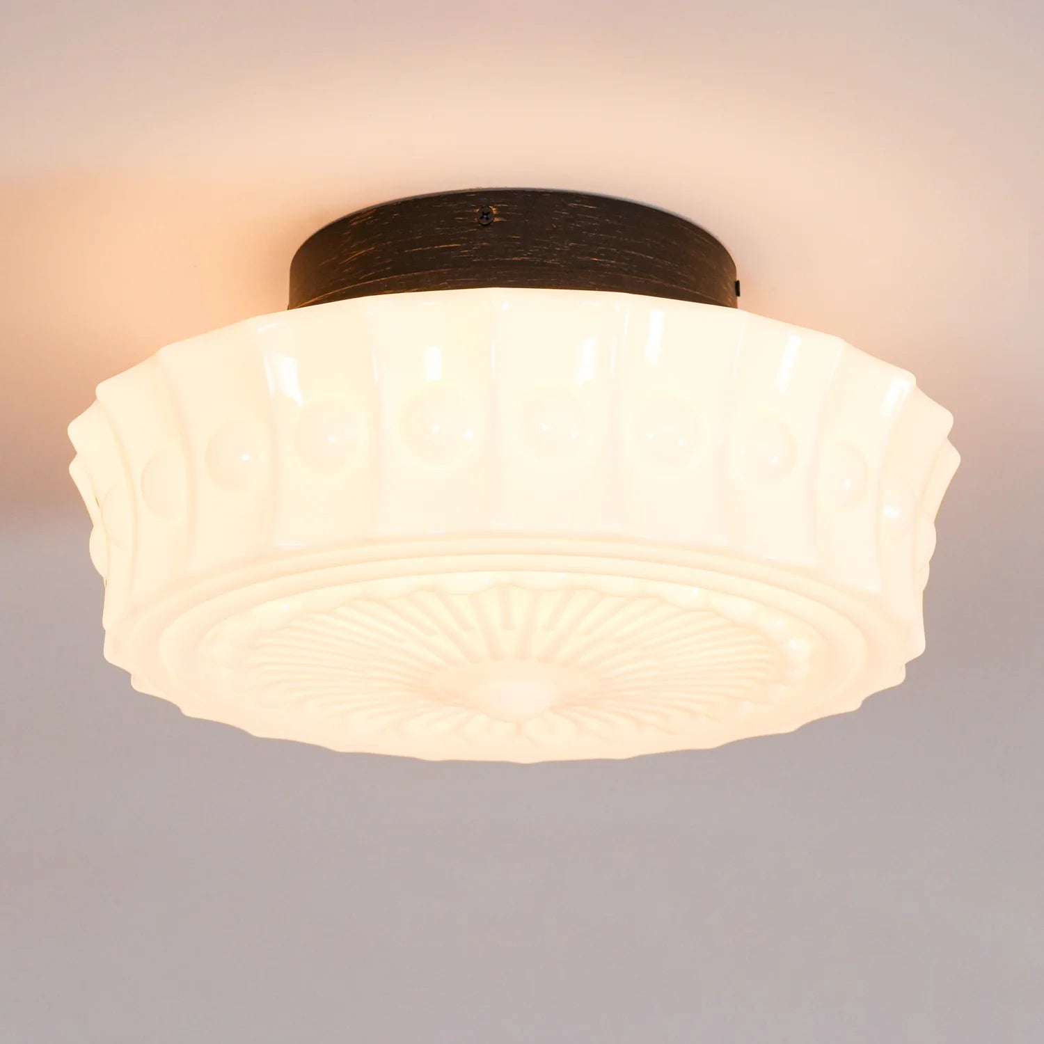 Classic Manor Glass Ceiling Lamp