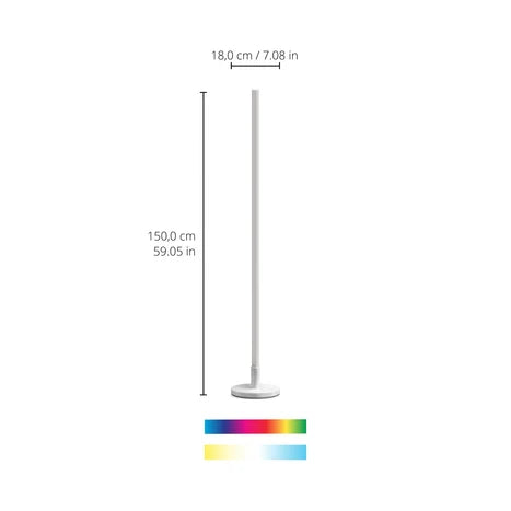Trendy Sleek Minimalist Plastic Floor Lamp